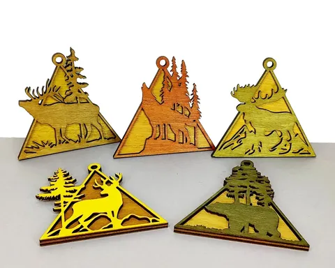 Christmas Ornaments Animals layered-art product photo