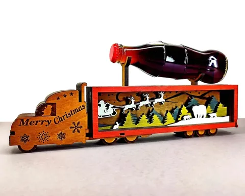 Santa Car layered-art product photo