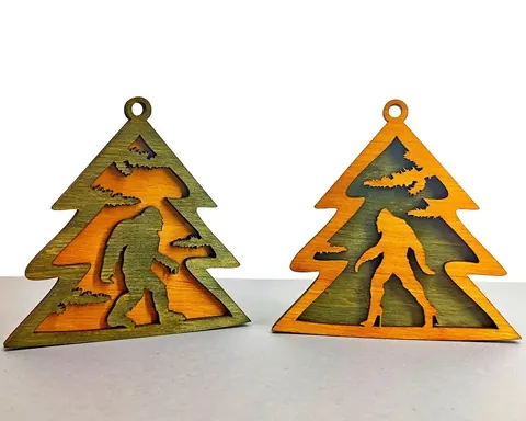 Christmas Ornaments Big Foot layered-art product photo