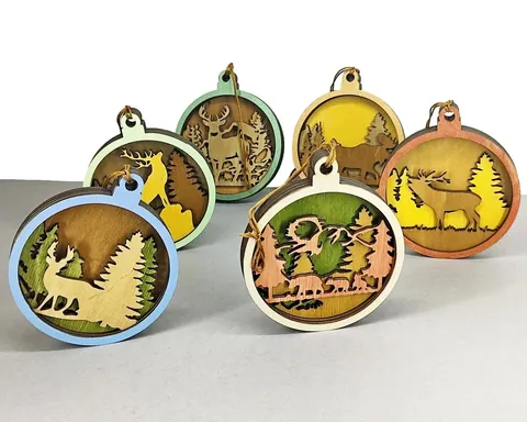 Christmas Balls layered-art product photo
