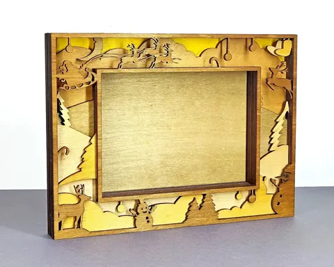 Frame Christmas layered-art product photo