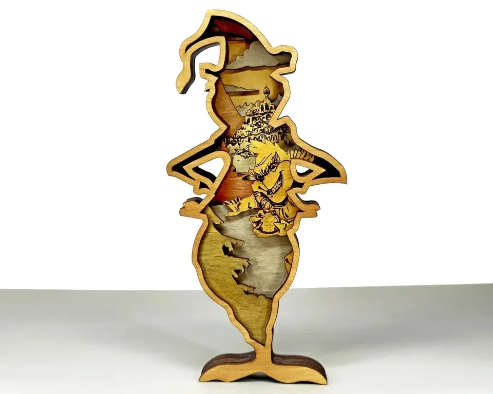 Grinch multi layered wall art