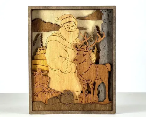 Santa layered-art product photo