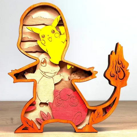 Charmander layered-art product photo