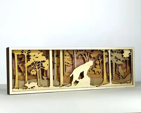 Lynx Scene layered-art product photo