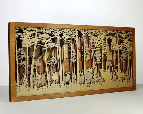 Forest Scene layered-art product photo