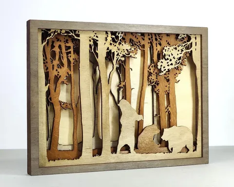 Bears Forest layered-art product photo