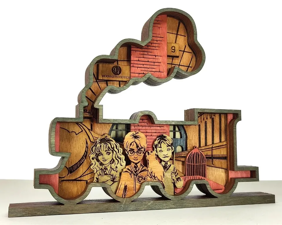 Hogwarts Express multi layered wall art
