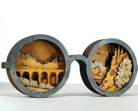 Wizard Glasses layered-art product photo
