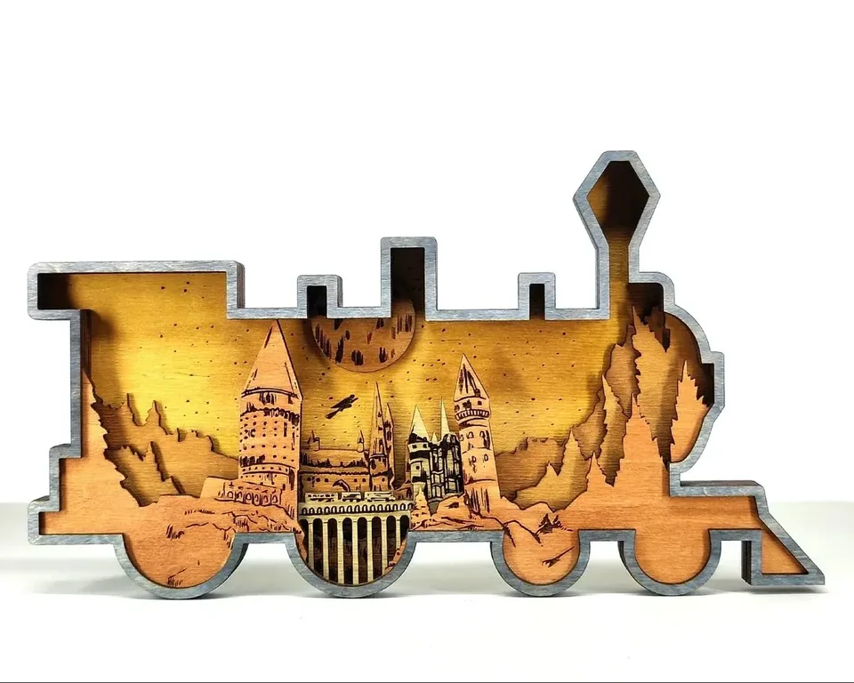 Hogwarts Express multi layered wall art