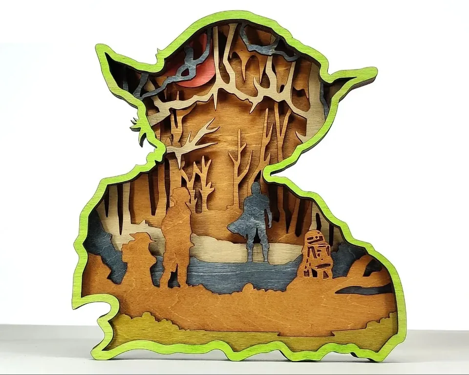 Star Wars multi layered wall art