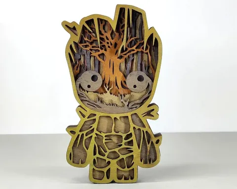 Groot layered-art product photo