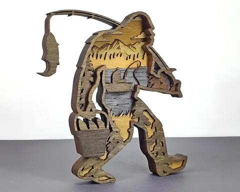 Bigfoot layered-art product photo