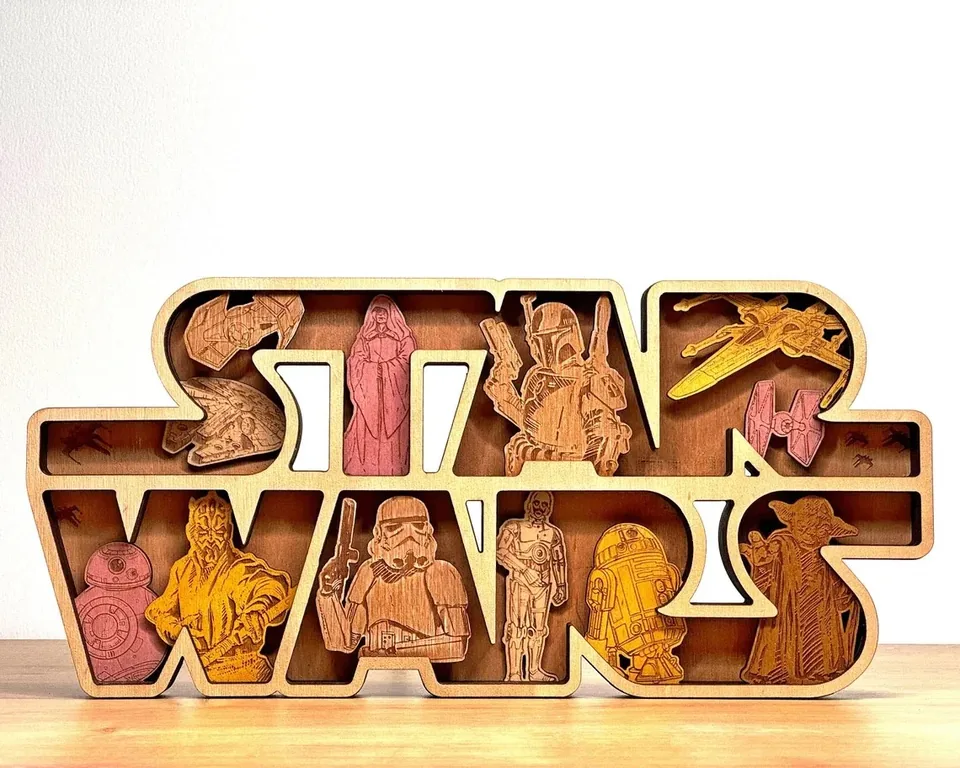 Star Wars multi layered wall art