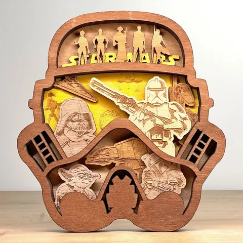 Star Wars layered-art product photo