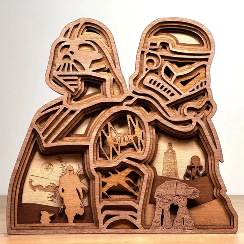 Star Wars layered-art product photo