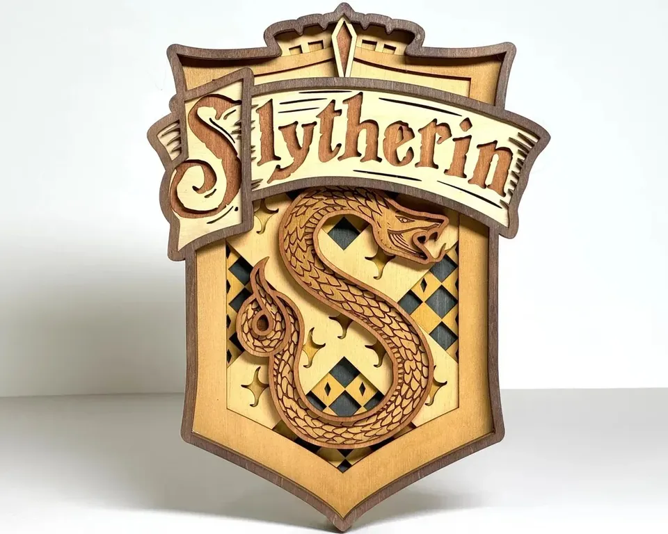 Slytherin multi layered wall art