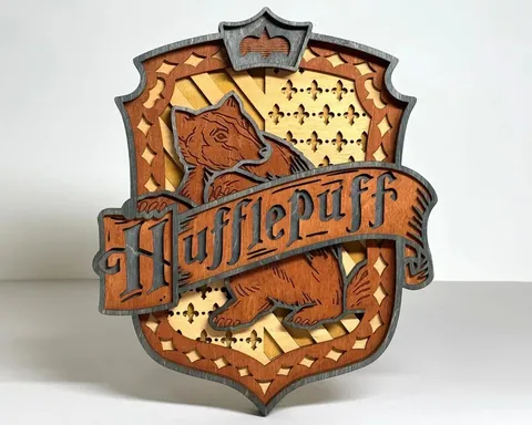 Hufflepuff layered-art product photo