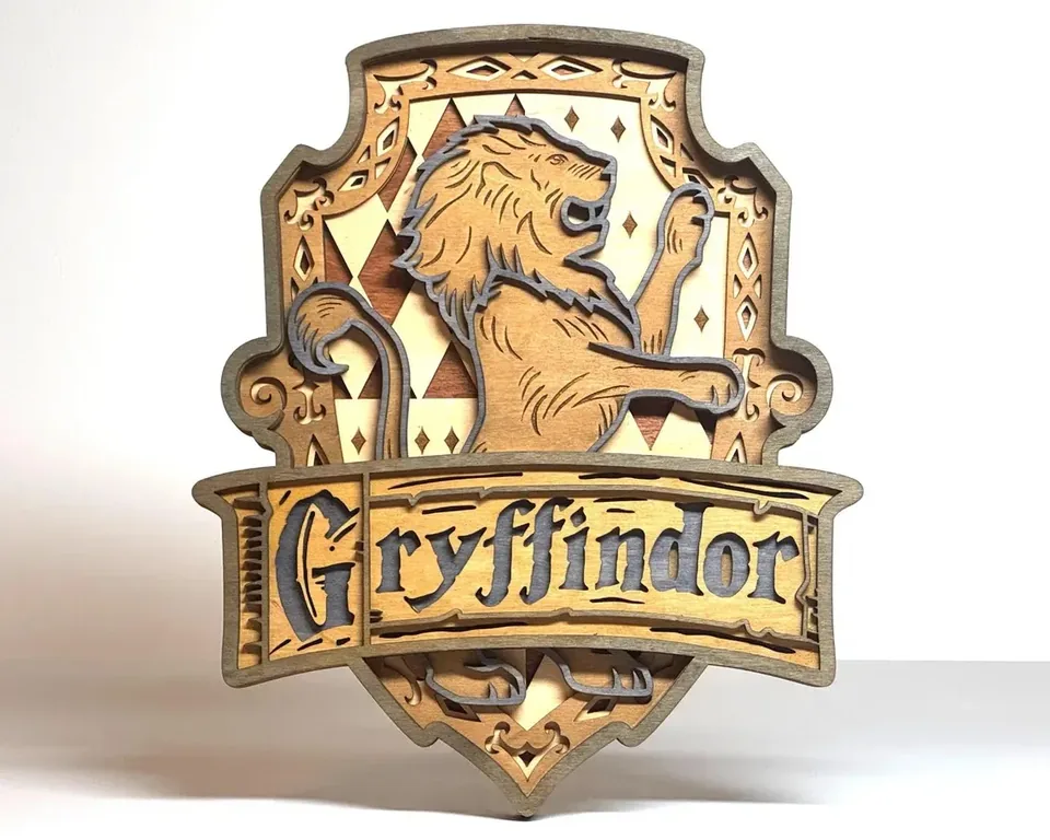 Gryffindor multi layered wall art