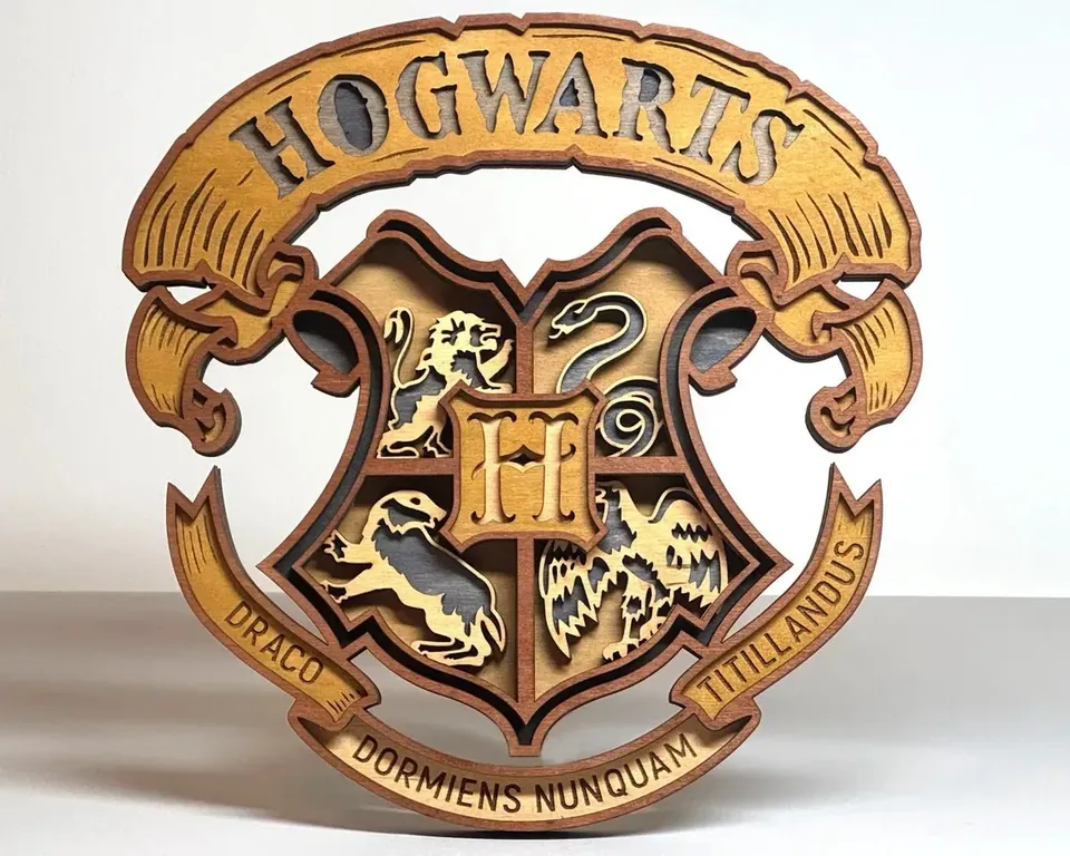 Hogwarts multi layered wall art