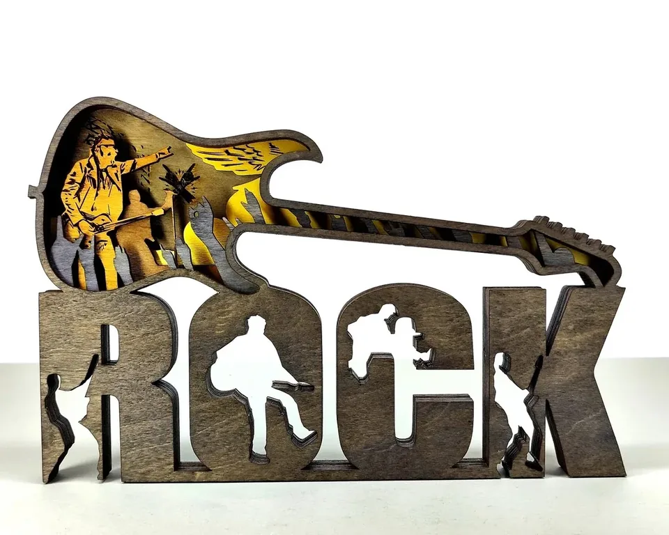 Rock multi layered wall art