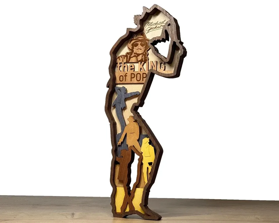 Michael Jackson multi layered wall art