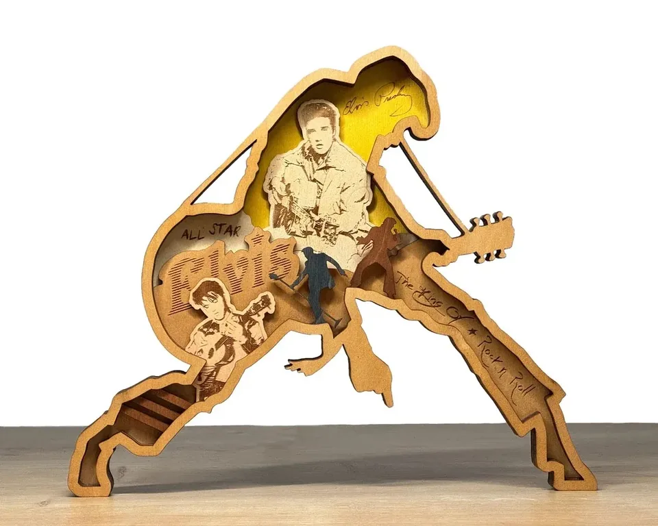 Elvis multi layered wall art