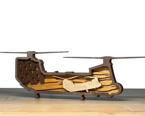 CH47 Chinook layered-art product photo