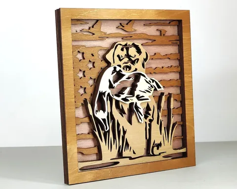 Hunting Flag layered-art product photo