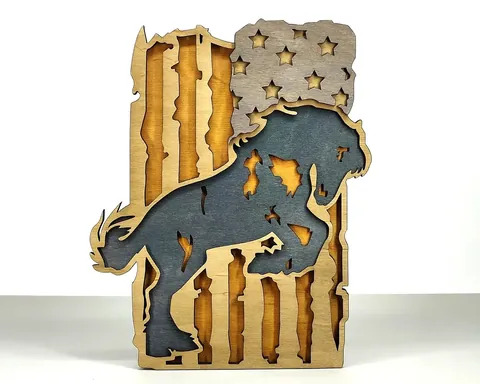 Flag Horse layered-art product photo