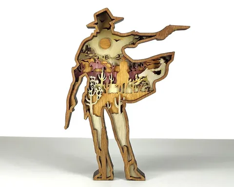 Cowboy 1 layered-art product photo