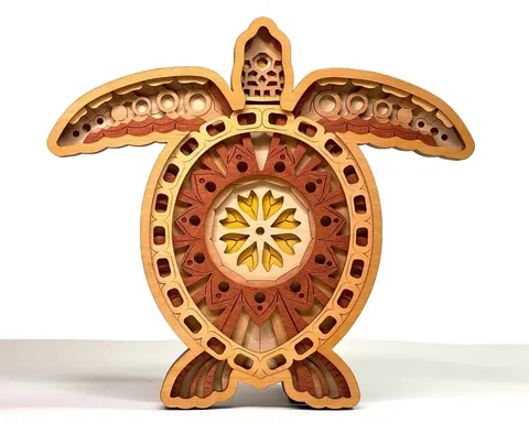 Turtle layered-art product photo