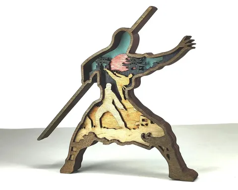 Karateka layered-art product photo