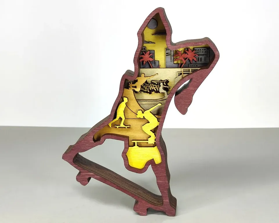 Skate multi layered wall art