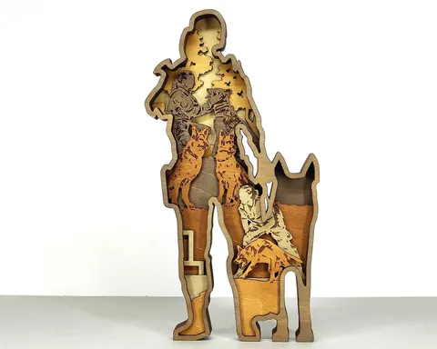 Dog Training layered-art product photo