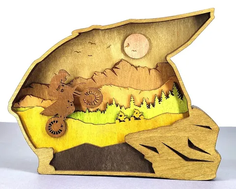 Motorcross Helmet layered-art product photo