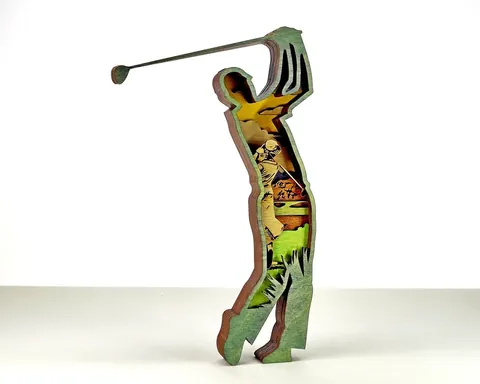 Golf layered-art product photo