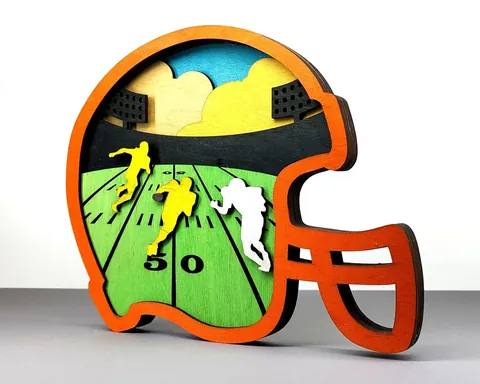 Helmet layered-art product photo
