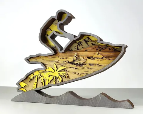 Water Bike layered-art product photo