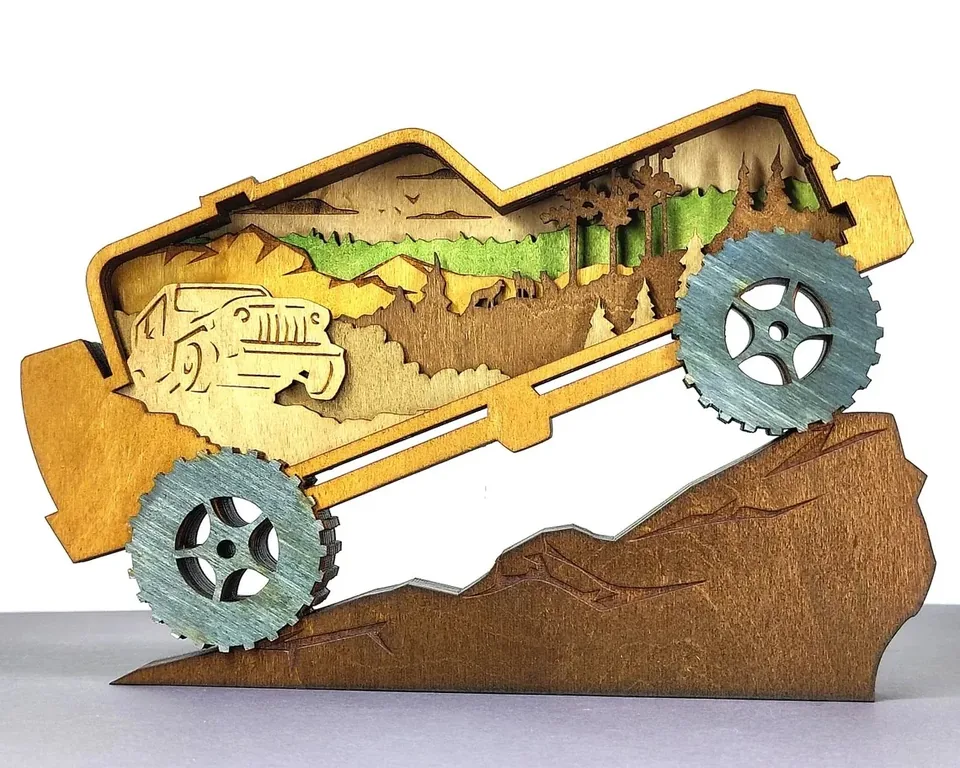 Off road multi layered wall art
