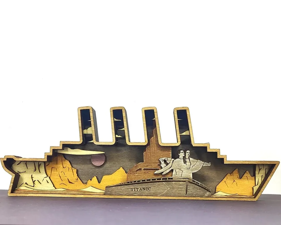 Titanic multi layered wall art