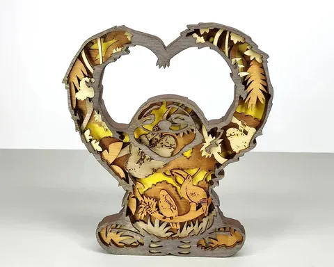 Sloth layered-art product photo